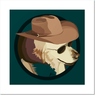 Jasper the Cowboy Retriever Posters and Art